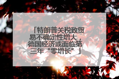 特朗普关税致贸易不确定性增大，德国经济或面临第三年“零增长”